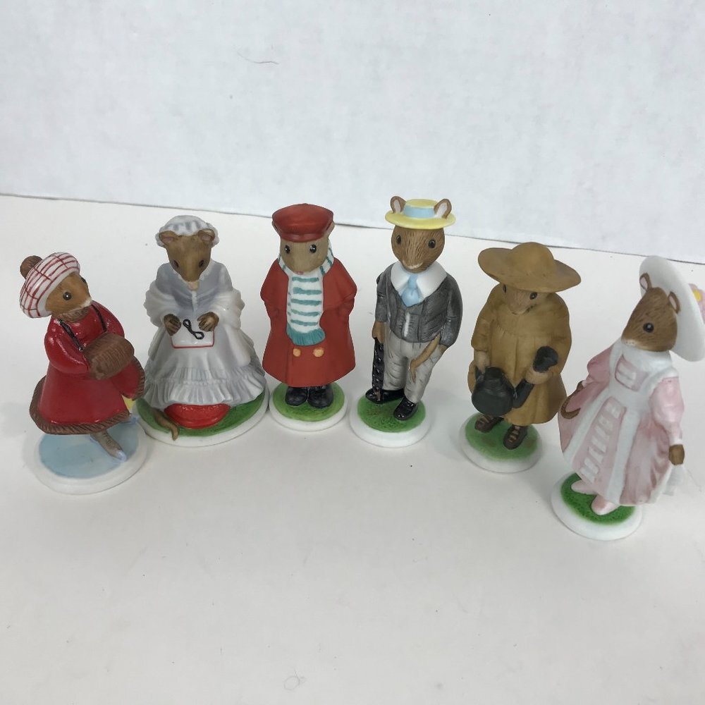 Franklin Mint Woodhouse Mouse figurines, FP 85
